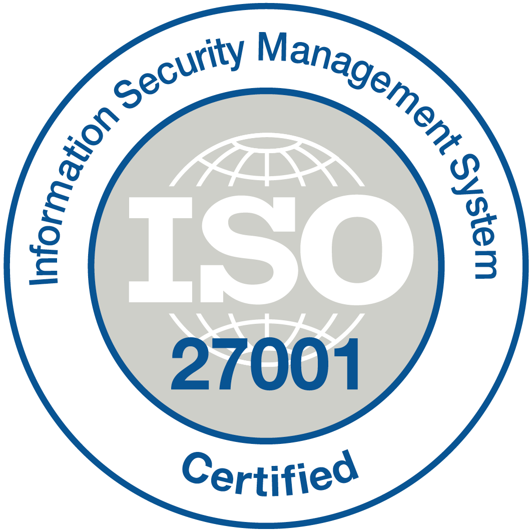 ISO 27001 Information Security Management System Certified